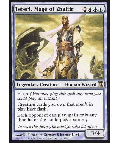 Teferi Mage of Zhalfir - Time Spiral - Foil $45.29 Magic Kits & Accessories