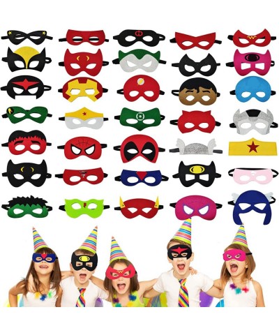 Superhero Masks for kids 35 PCS Eye Masks Set Birthday Party Favors Decorations Children Masquerade Aengers Super Heroes Cosp...