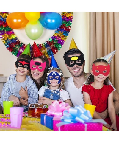 Superhero Masks for kids 35 PCS Eye Masks Set Birthday Party Favors Decorations Children Masquerade Aengers Super Heroes Cosp...