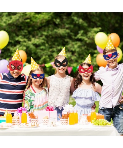 Superhero Masks for kids 35 PCS Eye Masks Set Birthday Party Favors Decorations Children Masquerade Aengers Super Heroes Cosp...