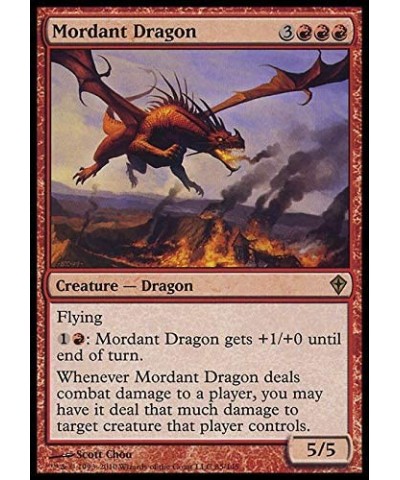 Magic: the Gathering - Mordant Dragon - Worldwake - Foil $10.98 Card Games