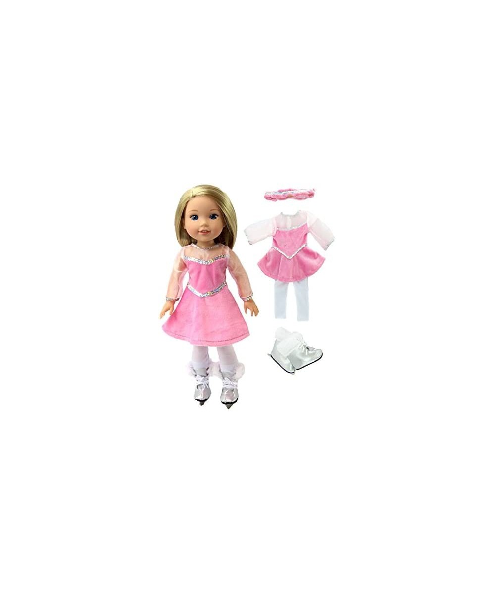 Little Pink Figure Skater with Skates fits 14 inch Doll $25.37 Doll Accessories