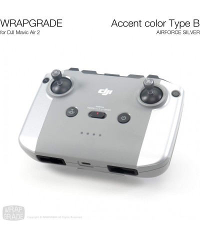 Skin Compatible with DJI Mavic Air 2 | Accent Color B (Airforce Silver) $31.72 Remote & App Controlled Vehicles