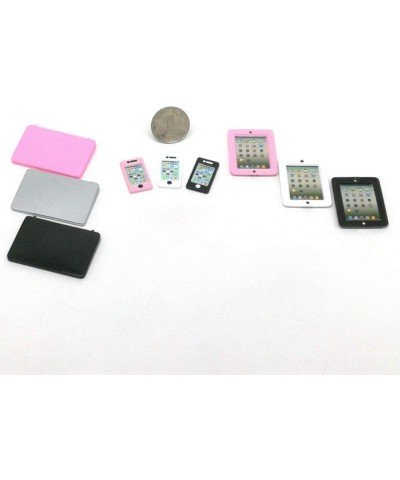 Simulation Laptop Dollhouse Miniature Mini Alloy Computer Doll House Decoration Crafts Figurines(Black Phone-1pc) $12.46 Doll...