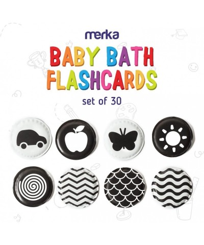 Baby Bath Flashcards: Black and White – Set of 30 Floating Flashcards with High-Contrast Imagery – Sensory and Visual Learnin...