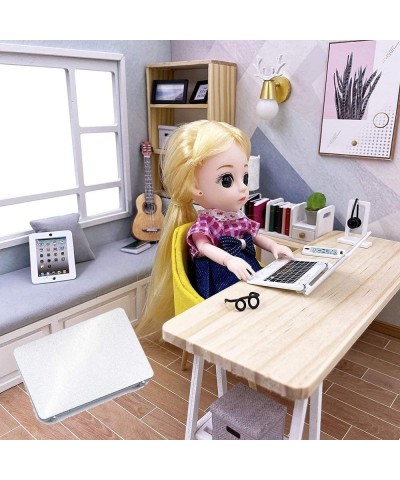 Simulation Laptop Dollhouse Miniature Mini Alloy Computer Doll House Decoration Crafts Figurines(Black Phone-1pc) $12.46 Doll...