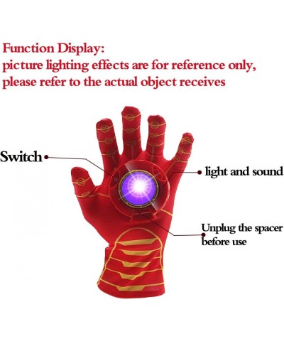 Luminous Voice Toy Glove Family Party Cosplay in School Outdoor Games for Kids Sound and Light Device Elastic and Breathable ...