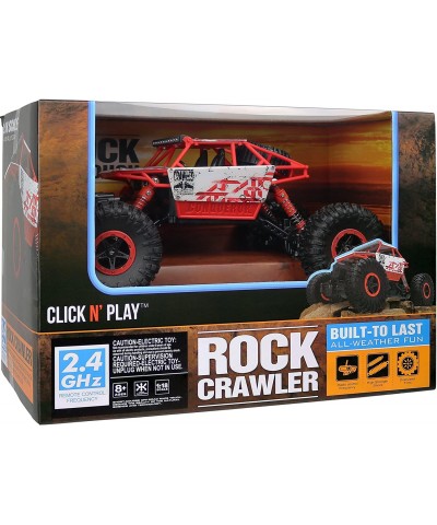 Click N’ Play Remote Control Car 4WD Off Road Rock Crawler Vehicle 2.4 GHz Red $40.33 Remote & App Controlled Vehicles