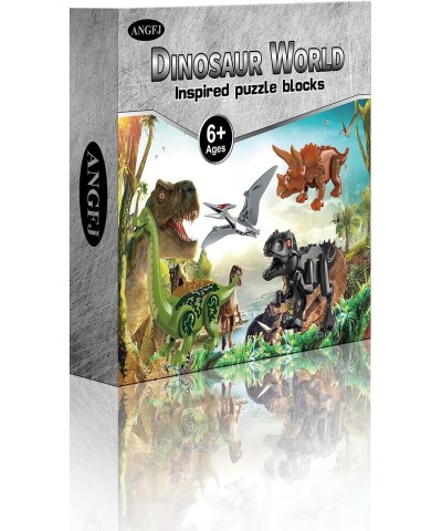 Jurassic Dinosaur Building Blocks Dino World Forests Includes:Tyrannosaurus Pteranodon Rex Triceratops Brachiosaurus& 2 Baby ...