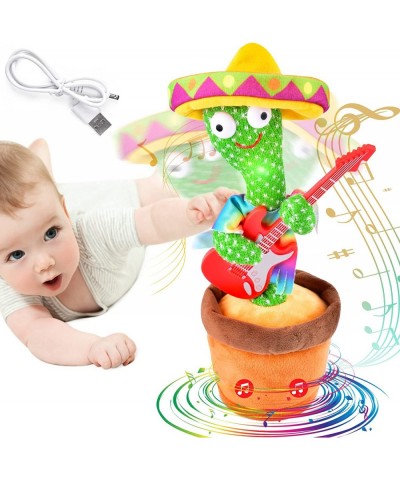 Dancing Cactus TikTok Mimicking Cactus 120 Songs USB Charging Record Repeat Your Word Talking Cactus Toy Cactus Baby Toy Sunn...