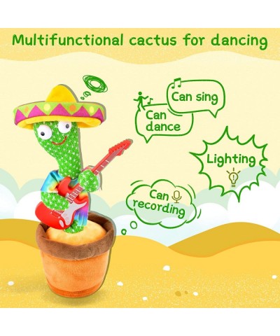 Dancing Cactus TikTok Mimicking Cactus 120 Songs USB Charging Record Repeat Your Word Talking Cactus Toy Cactus Baby Toy Sunn...