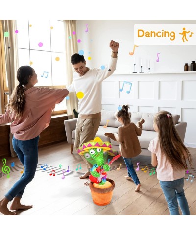 Dancing Cactus TikTok Mimicking Cactus 120 Songs USB Charging Record Repeat Your Word Talking Cactus Toy Cactus Baby Toy Sunn...