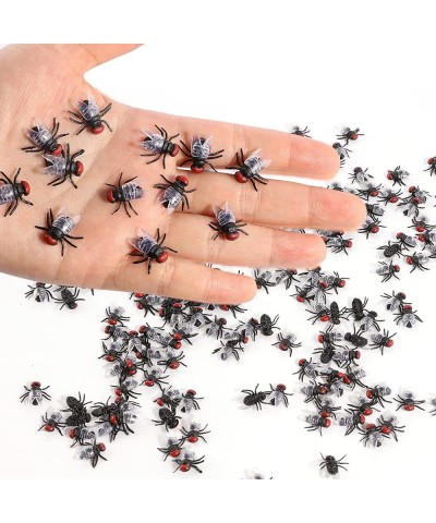 200 PCS Fake Flies Toys TopSeller Realistic Flies Figures Prank Houseflies Models Plastic Trick Joke Toys Novelty Toys for Ha...