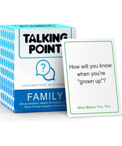 200 Family Conversation Cards - Questions to Get Everyone Talking & Building Relationships - Fun Family Games for Kids and Ad...