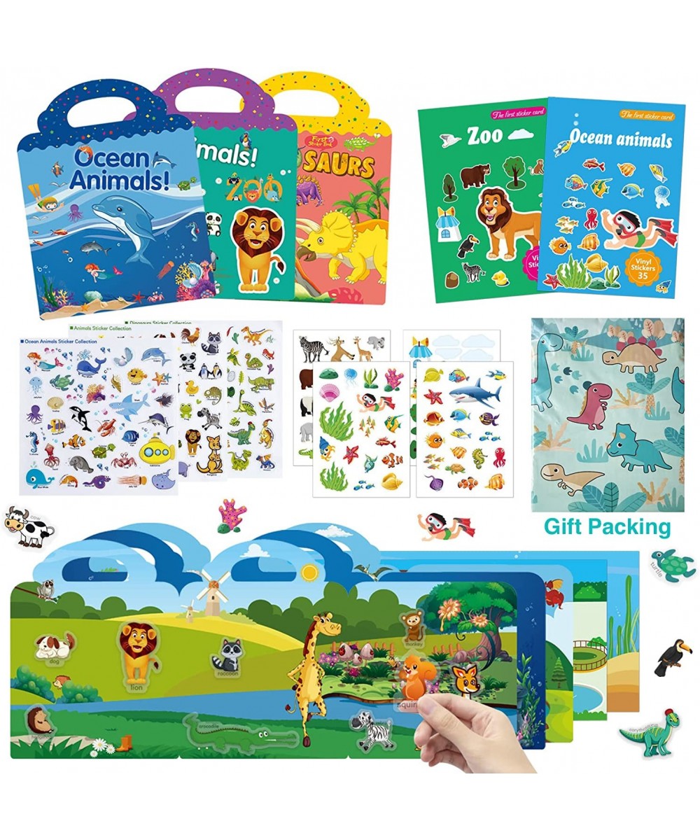 5 Packs Reusable Static Sticker Books for Toddlers 2-4 Years Educational Learning Travel Toys for Boys/Girls Age 3 4 5 6 $29....