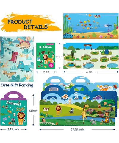 5 Packs Reusable Static Sticker Books for Toddlers 2-4 Years Educational Learning Travel Toys for Boys/Girls Age 3 4 5 6 $29....