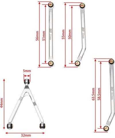 DKKY CNC Aluminum High Clearance Chassis Links for 1/24 RC Crawler Axial SCX24 AXI00001 C10 AXI00002 Jeep JLU Ford Bronco AXI...