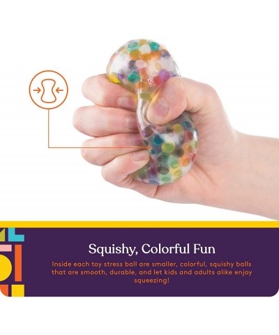 Squish Water Beads Stress Ball (12-Pack) Squeeze Color Sensory Toy - Relieve Tension Stress - Home Travel and Office Use - Fu...