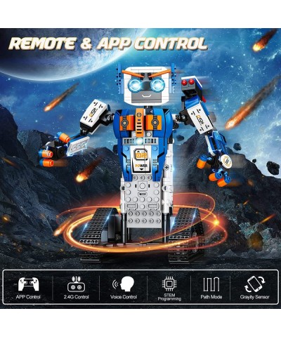 Remote & APP Control Robot Building Kit STEM Projects for Kids Ages 8-12 Robot Building Toys Educational Birthday Gift Set fo...