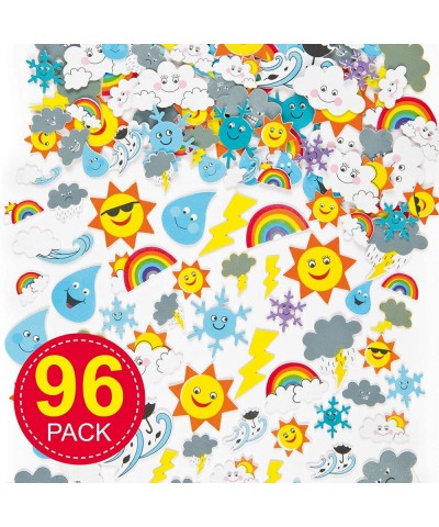 EV3082 Weather Foam Stickers - Pack of 96 Self Adhesives Perfect for Children to Decorate Collages and Crafts Ideal for Schoo...