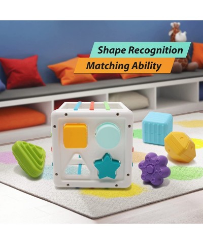 Shape Sorter Baby Toys Montessori Toys for 1-3 Year Old Toy Colorful Cube and Multi Sensory Shape Fine Motor Skills Developme...