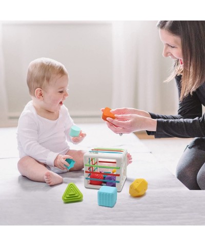 Shape Sorter Baby Toys Montessori Toys for 1-3 Year Old Toy Colorful Cube and Multi Sensory Shape Fine Motor Skills Developme...