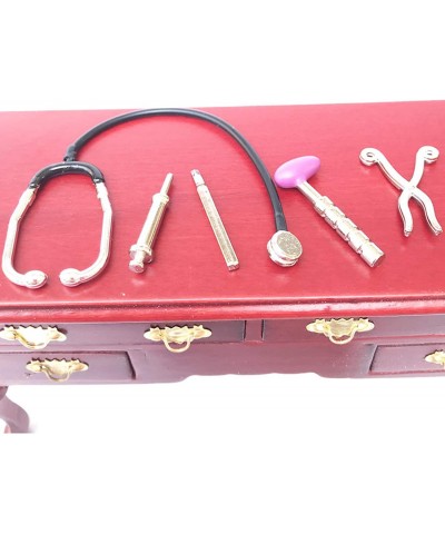 Dollhouse Dolls Miniature Garden Kit Doll Miniature Dollhouse Accessories 5Pcs 1/12 Dollhouse Mini Stethoscope Care Tools Hos...