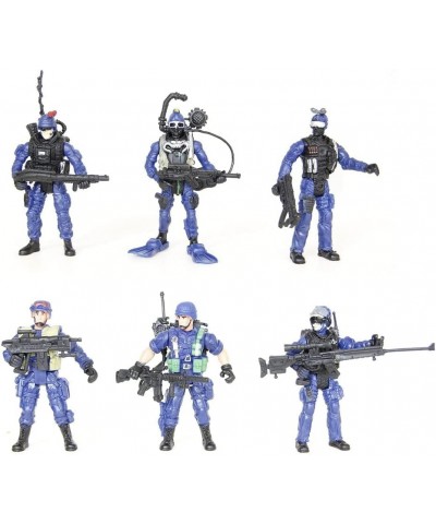 6 Pack Soldiers Action Figure Set - Army Men SWAT Team Toy (Future X-Cops) $33.41 Action Figures