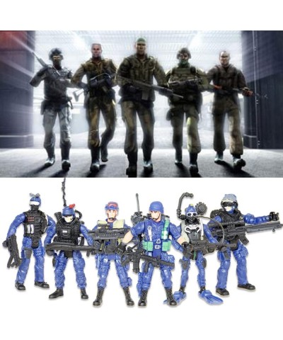 6 Pack Soldiers Action Figure Set - Army Men SWAT Team Toy (Future X-Cops) $33.41 Action Figures