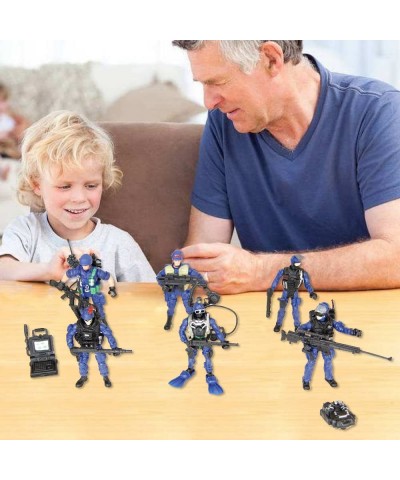 6 Pack Soldiers Action Figure Set - Army Men SWAT Team Toy (Future X-Cops) $33.41 Action Figures