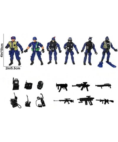 6 Pack Soldiers Action Figure Set - Army Men SWAT Team Toy (Future X-Cops) $33.41 Action Figures