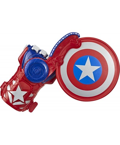 NERF Power Moves Marvel Captain America Shield Sling NERF Disc-Launching Toy for Kids Roleplay Toys for Kids Ages 5 and Up (A...