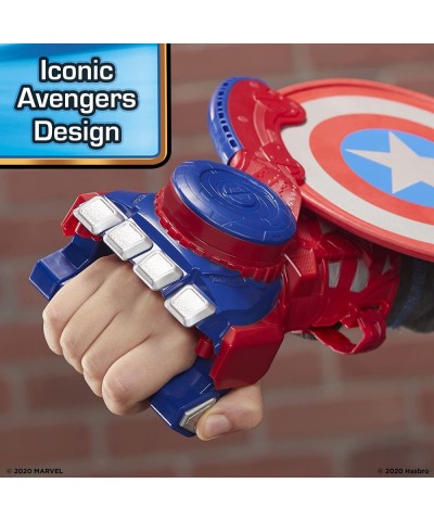 NERF Power Moves Marvel Captain America Shield Sling NERF Disc-Launching Toy for Kids Roleplay Toys for Kids Ages 5 and Up (A...