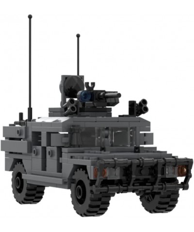 Modern Military Armored Car Model Modern Mini Building Blocks Set Compatible with Lego Collectible Toy for Kids (244PCS/Grey)...