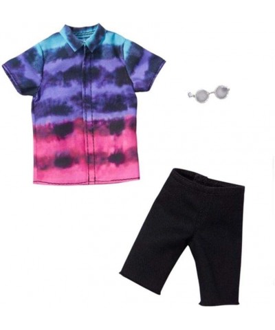 Fashions Pack: Ken Doll Clothes with Tie-Dye Shirt Black Shorts & Circle Sunglasses Gift for Kids 3 to 8 Years Old $17.35 Dol...