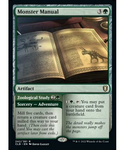 Magic: the Gathering - Monster Manual // Zoological Study (242) - Battle for Baldur's Gate $14.67 Trading Cards & Accessories