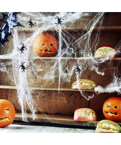 Halloween Stretch Spider Webs Indoor & Outdoor Spooky Spider Webbing with 50 Fake Spiders for Halloween Decorations $16.92 Ki...