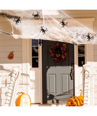 Halloween Stretch Spider Webs Indoor & Outdoor Spooky Spider Webbing with 50 Fake Spiders for Halloween Decorations $16.92 Ki...