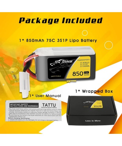 850mAh 11.1V 75C 3S1P Lipo Battery Pack with XT30 Plug $32.77 Hobby Remote & App Controlled Vehicle Parts