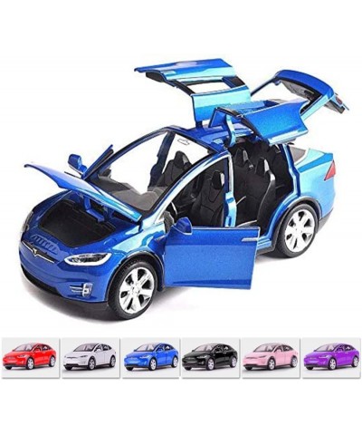 1:32 Scale Car Model X90 Tesla Alloy 1/32 Diecast Model Car w/Sound & Light Pull Back Model Car Toy Mini Vehicles Toys for Ki...