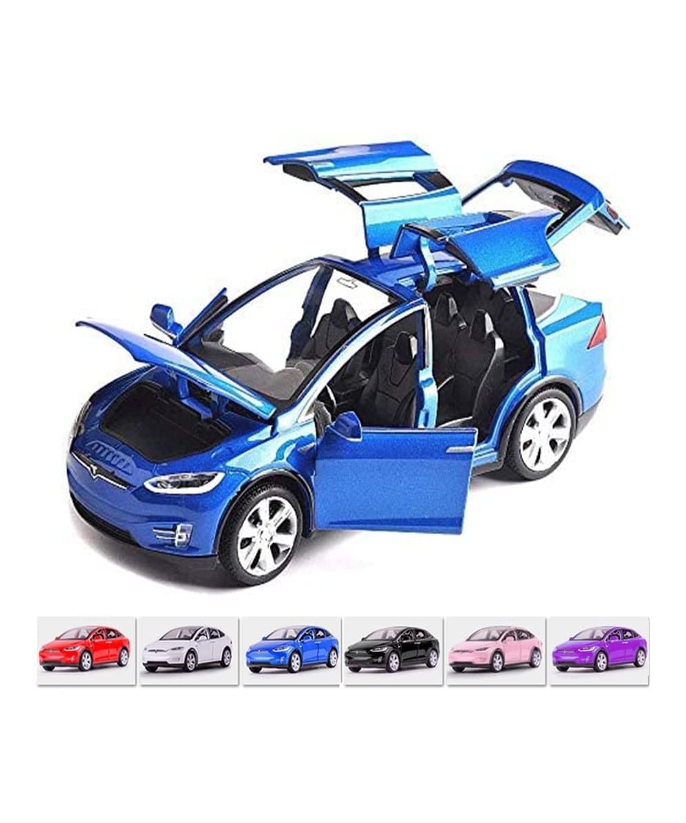 1:32 Scale Car Model X90 Tesla Alloy 1/32 Diecast Model Car w/Sound & Light Pull Back Model Car Toy Mini Vehicles Toys for Ki...