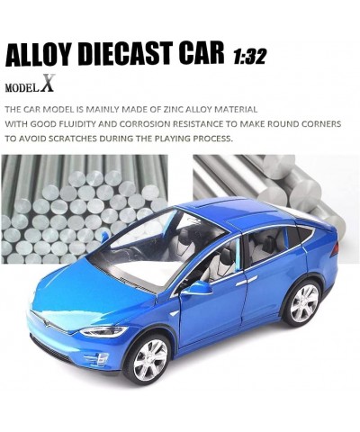 1:32 Scale Car Model X90 Tesla Alloy 1/32 Diecast Model Car w/Sound & Light Pull Back Model Car Toy Mini Vehicles Toys for Ki...