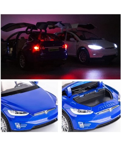 1:32 Scale Car Model X90 Tesla Alloy 1/32 Diecast Model Car w/Sound & Light Pull Back Model Car Toy Mini Vehicles Toys for Ki...