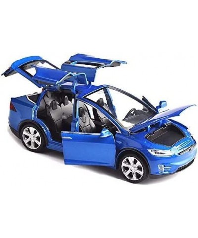 1:32 Scale Car Model X90 Tesla Alloy 1/32 Diecast Model Car w/Sound & Light Pull Back Model Car Toy Mini Vehicles Toys for Ki...