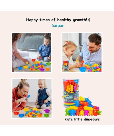 Counting Animal Color Sorting Toys with Rainbow Cups for Toddlers 3-5 Preschool Learning Activities Classification Matching G...