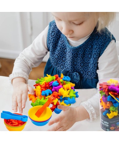 Counting Animal Color Sorting Toys with Rainbow Cups for Toddlers 3-5 Preschool Learning Activities Classification Matching G...