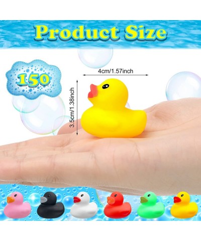 150 Pcs Mini Rubber Ducks Bulk Bath Toys Small Ducky Bathtub Ducks for Baby Shower Pool Float Ducklings Birthday Party Favors...