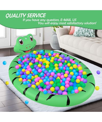 Baby Pool Inflatable Kids Pool with Splash Sprinkler Frog Toddler Swimming Pool Kiddie Wading Pool 67’’X51'' Indoor& Outdoor ...