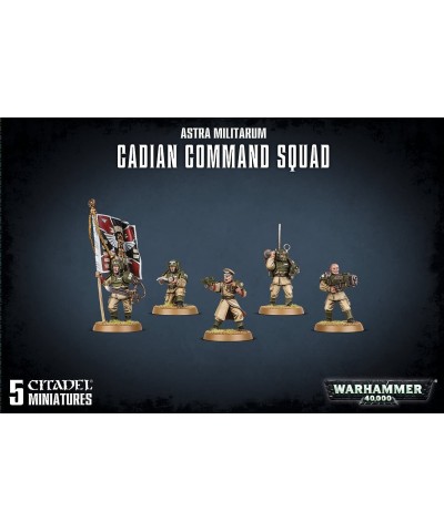 Warhammer 40K: Astra Militarum Cadian Command Squad $63.64 Board Games