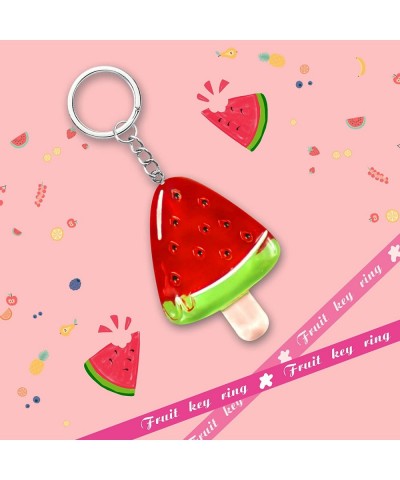 12 Pack Ice Cream Party Favors Ice Cream Fruit Keychains for Kids Birthday Party Baby Shower Sweet Summer Party Favors Ice Cr...